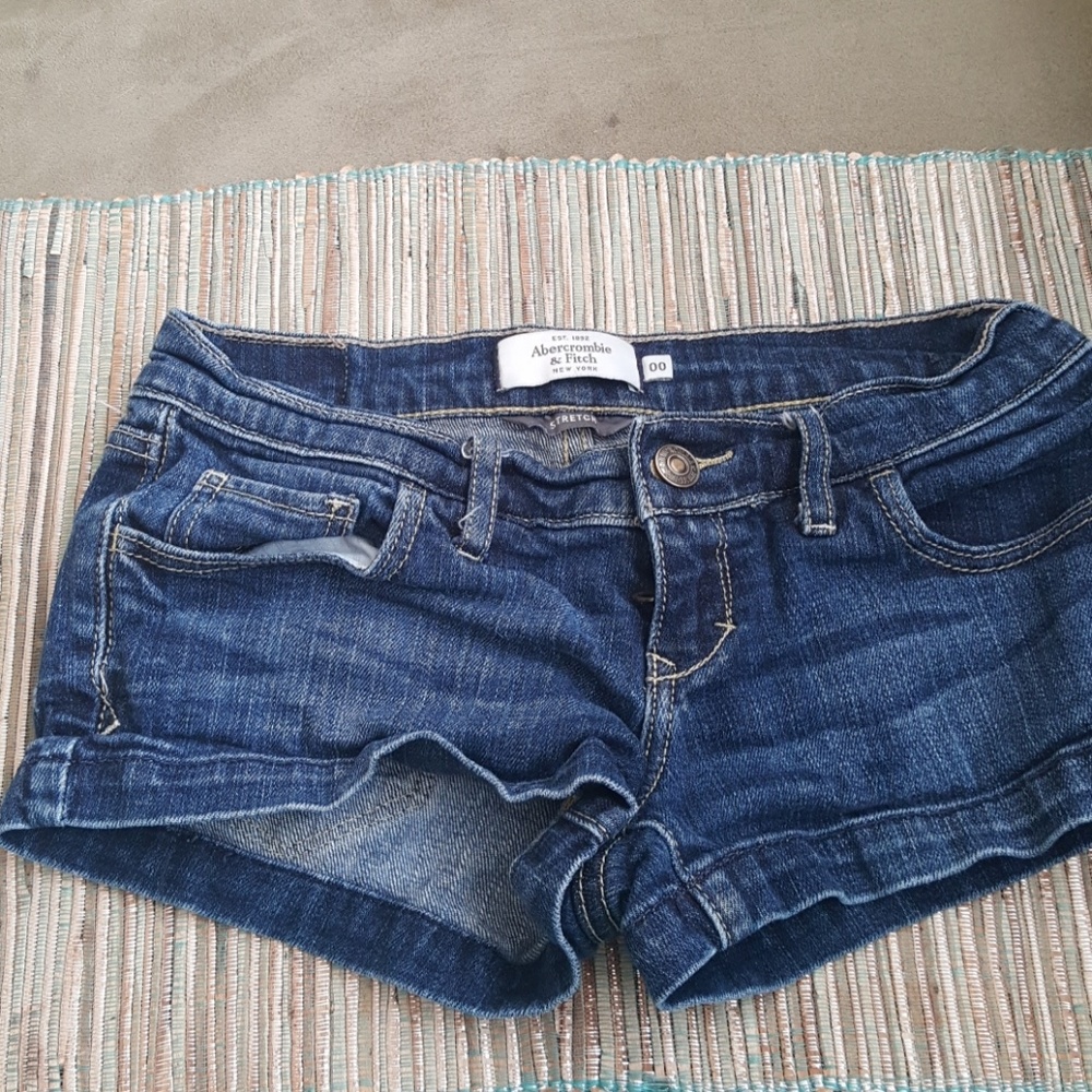 Denim Low Rise Shorts